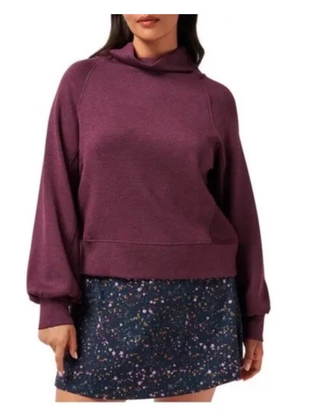 Travis Mathew Delightful Funnel Neck Sweatshirt Maroon Size Small S Top